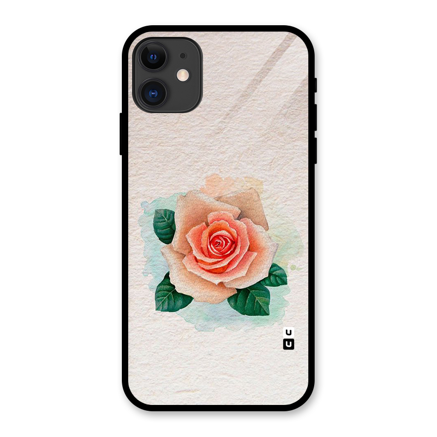 Flower Water Art Glass Back Case for iPhone 11