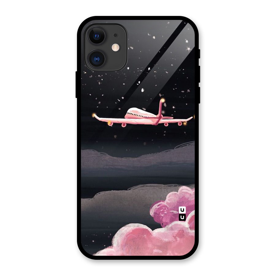 Fly Pink Glass Back Case for iPhone 11