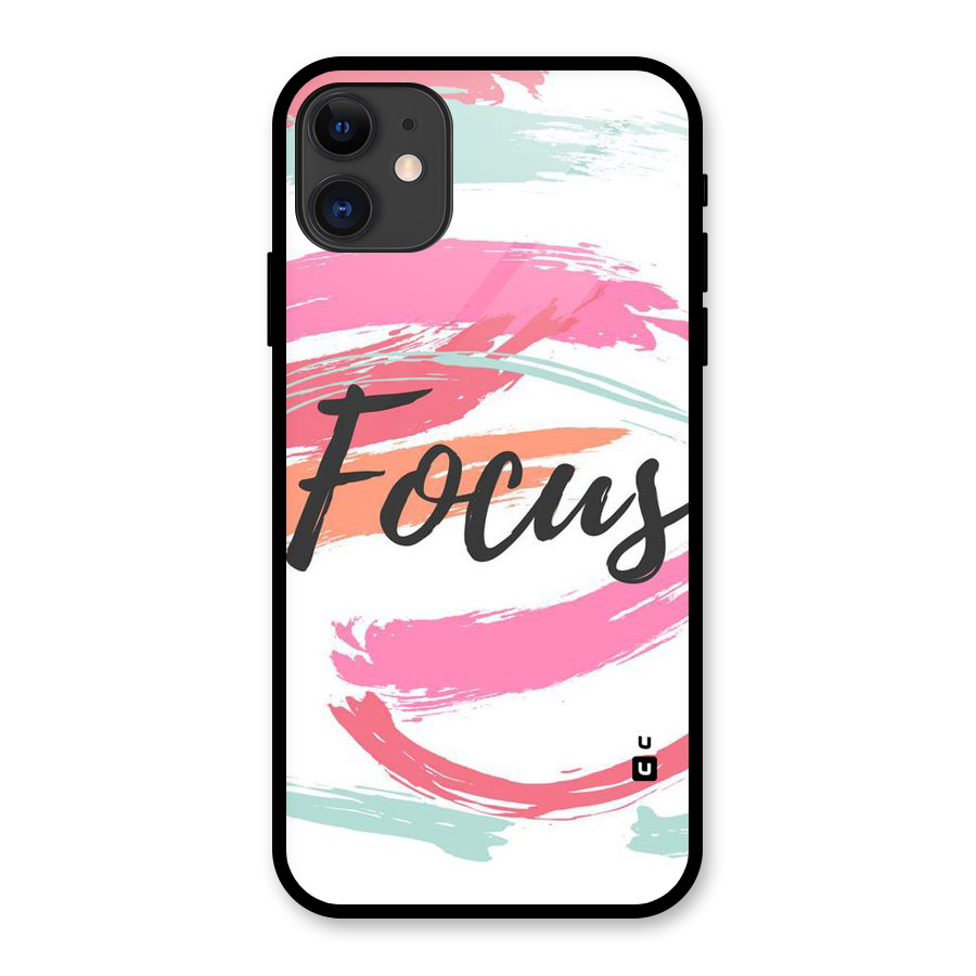 Focus Colours Glass Back Case for iPhone 11
