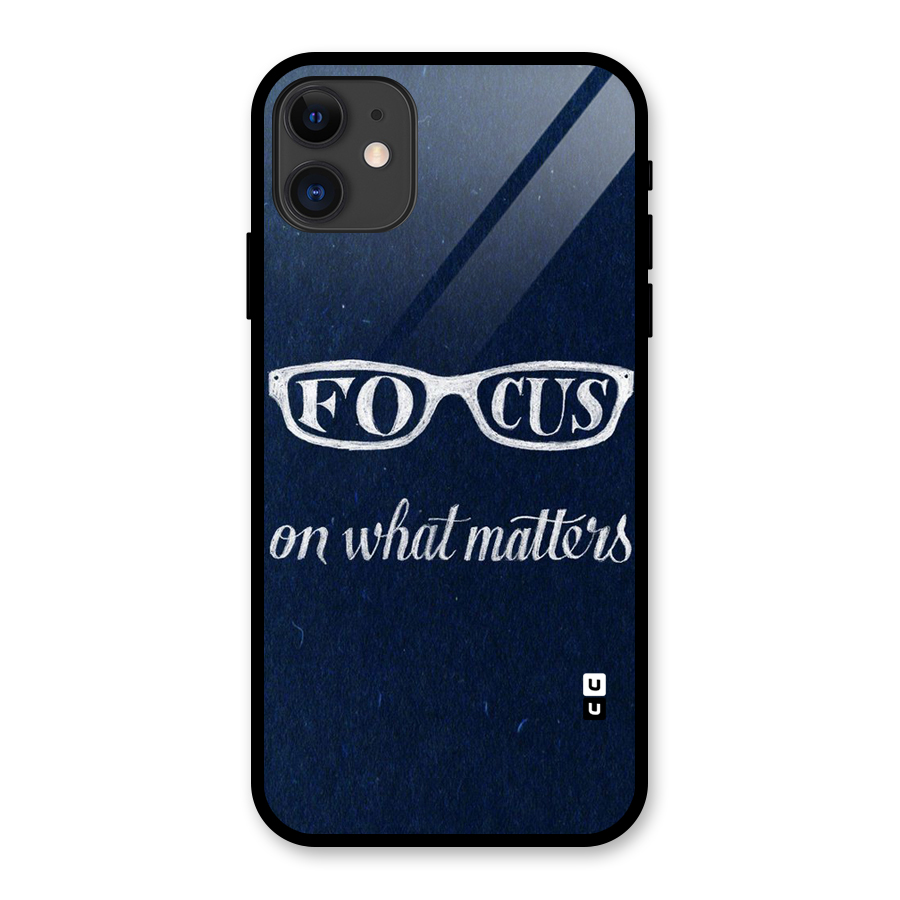 Focus Matters Glass Back Case for iPhone 11