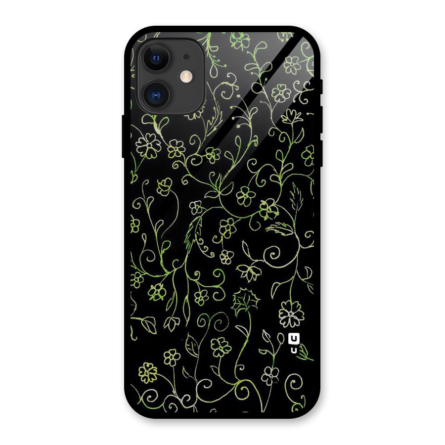 Green Leaves Glass Back Case for iPhone 11