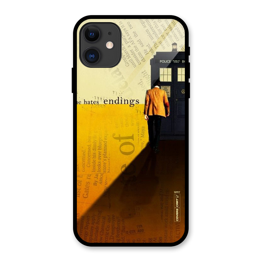 Hates Endings Glass Back Case for iPhone 11