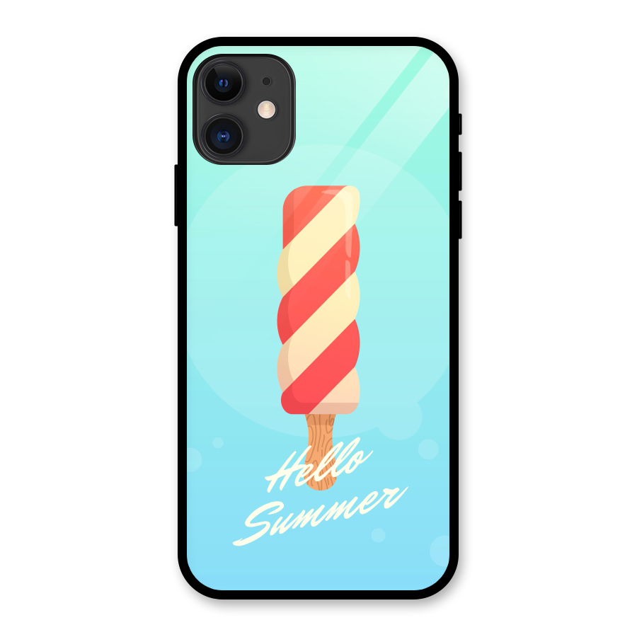Hello Summer Glass Back Case for iPhone 11