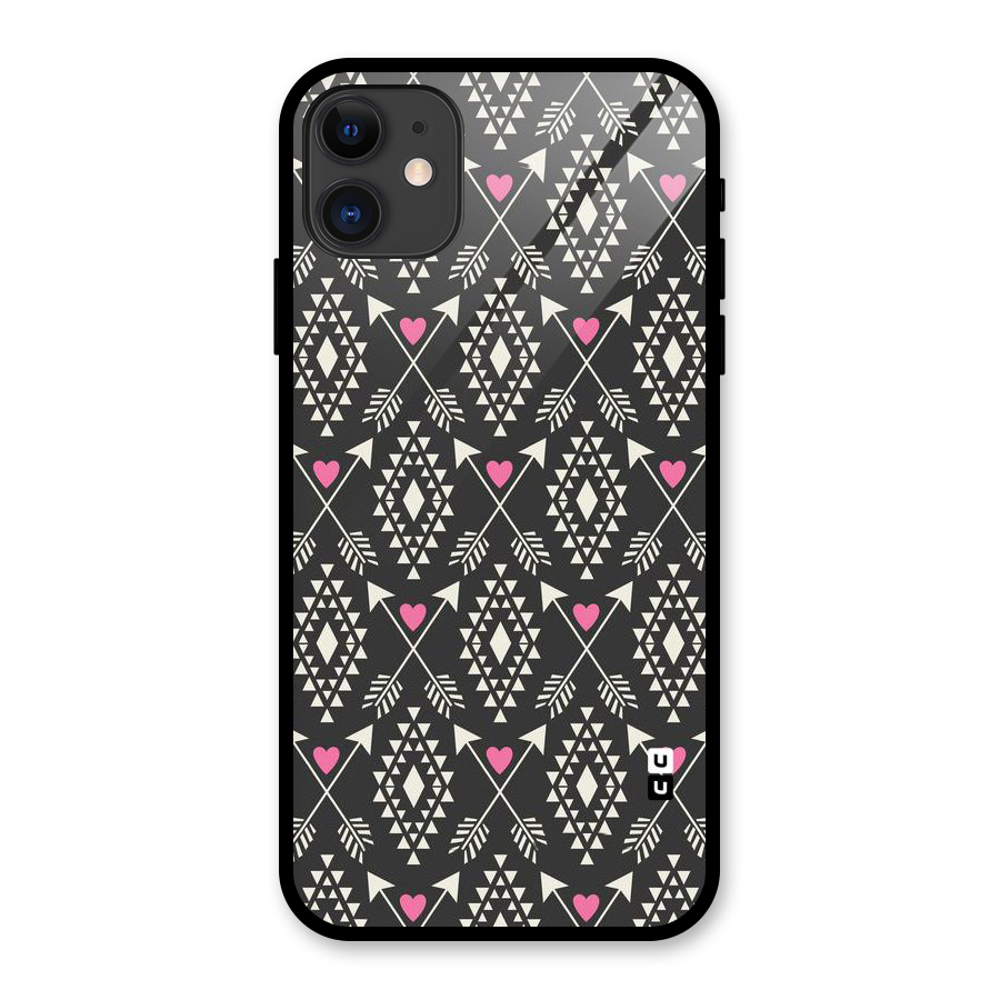 Hit Arrow Love Glass Back Case for iPhone 11