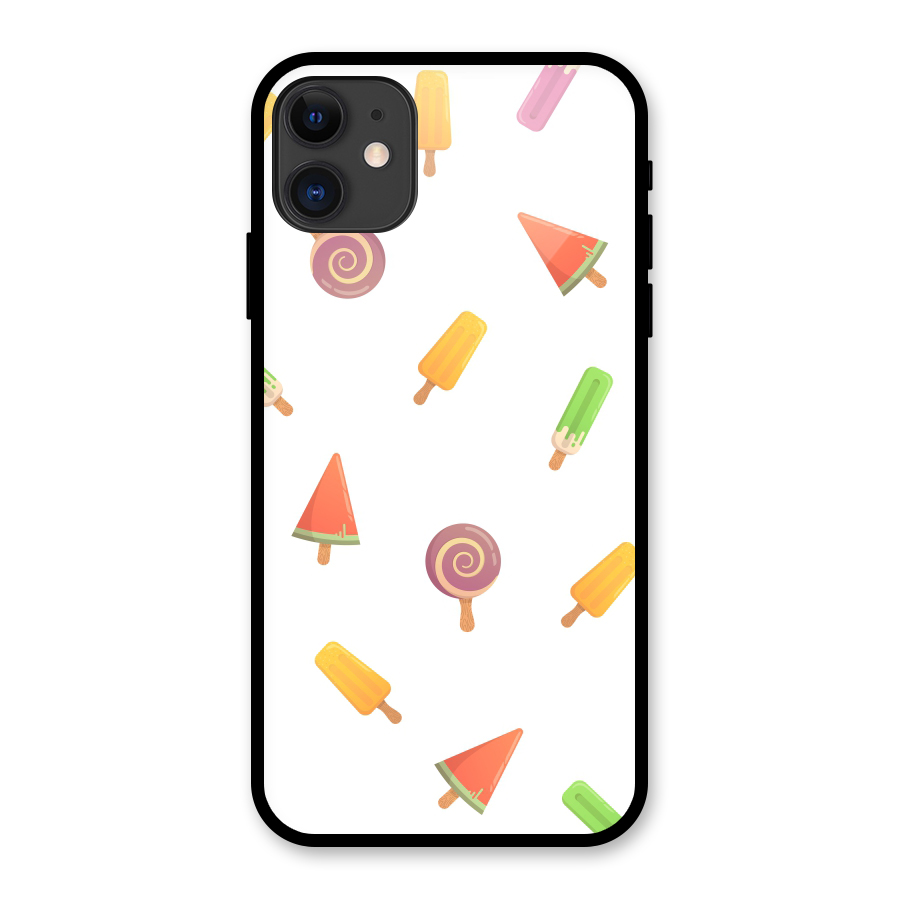 Ice Cream Colors Glass Back Case for iPhone 11