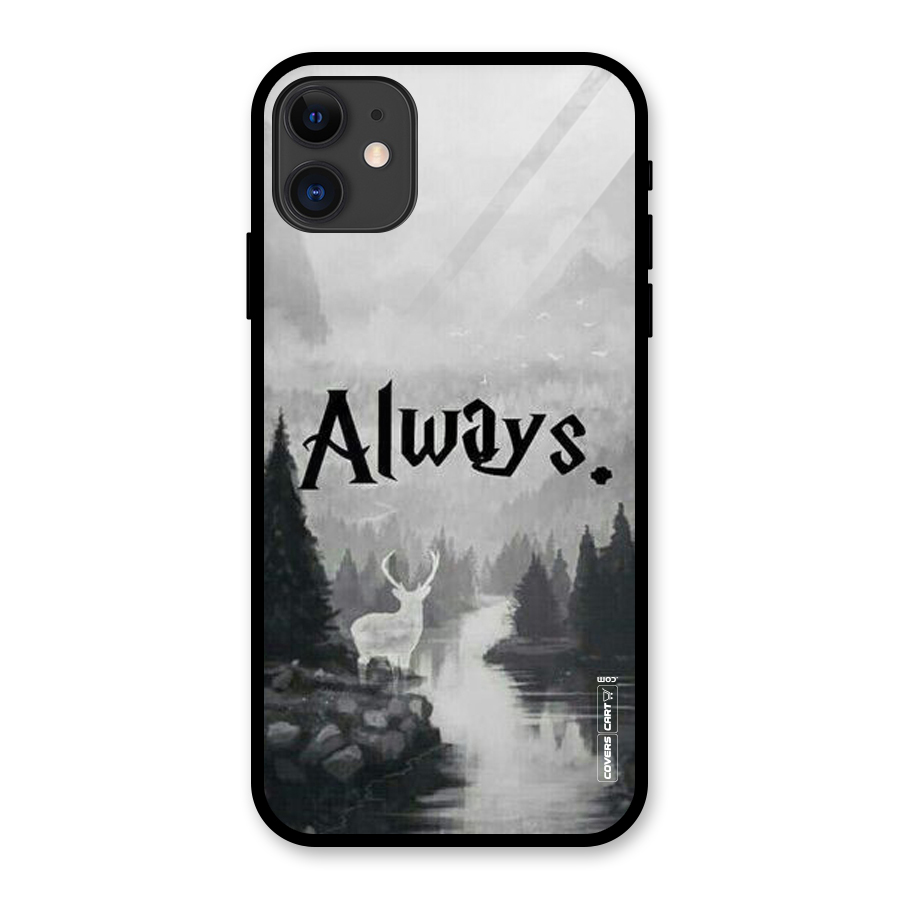 Invisible Deer Glass Back Case for iPhone 11