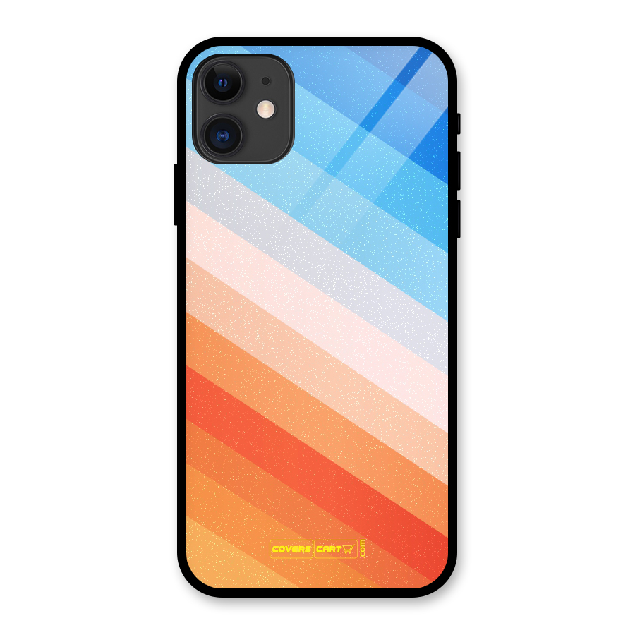 Jazzy Pattern Glass Back Case for iPhone 11