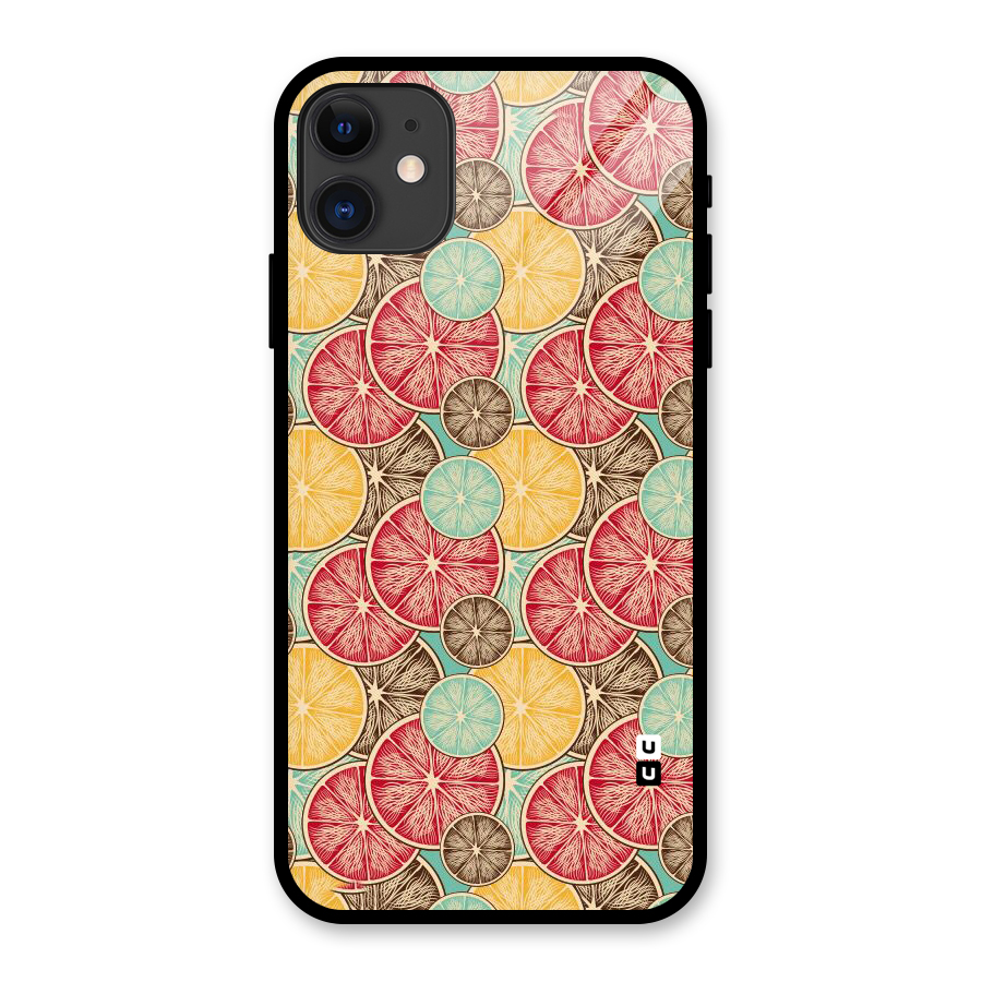 Juicy Pattern Glass Back Case for iPhone 11