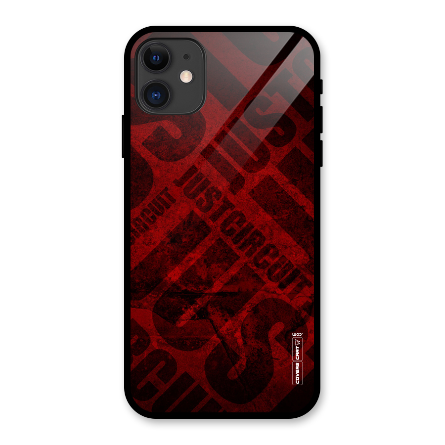 Just Circuit Glass Back Case for iPhone 11