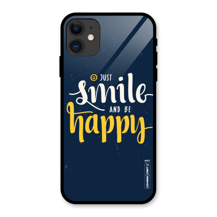 Just Smile Glass Back Case for iPhone 11
