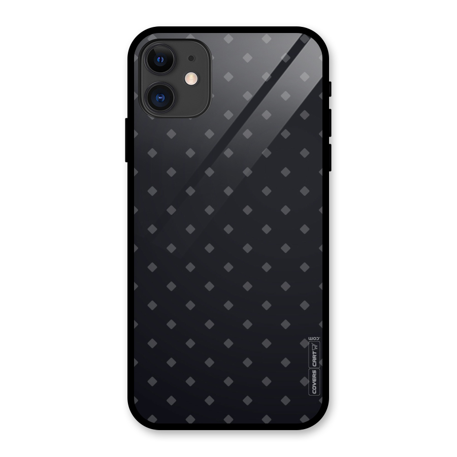 Lavish Diamond Pattern Glass Back Case for iPhone 11