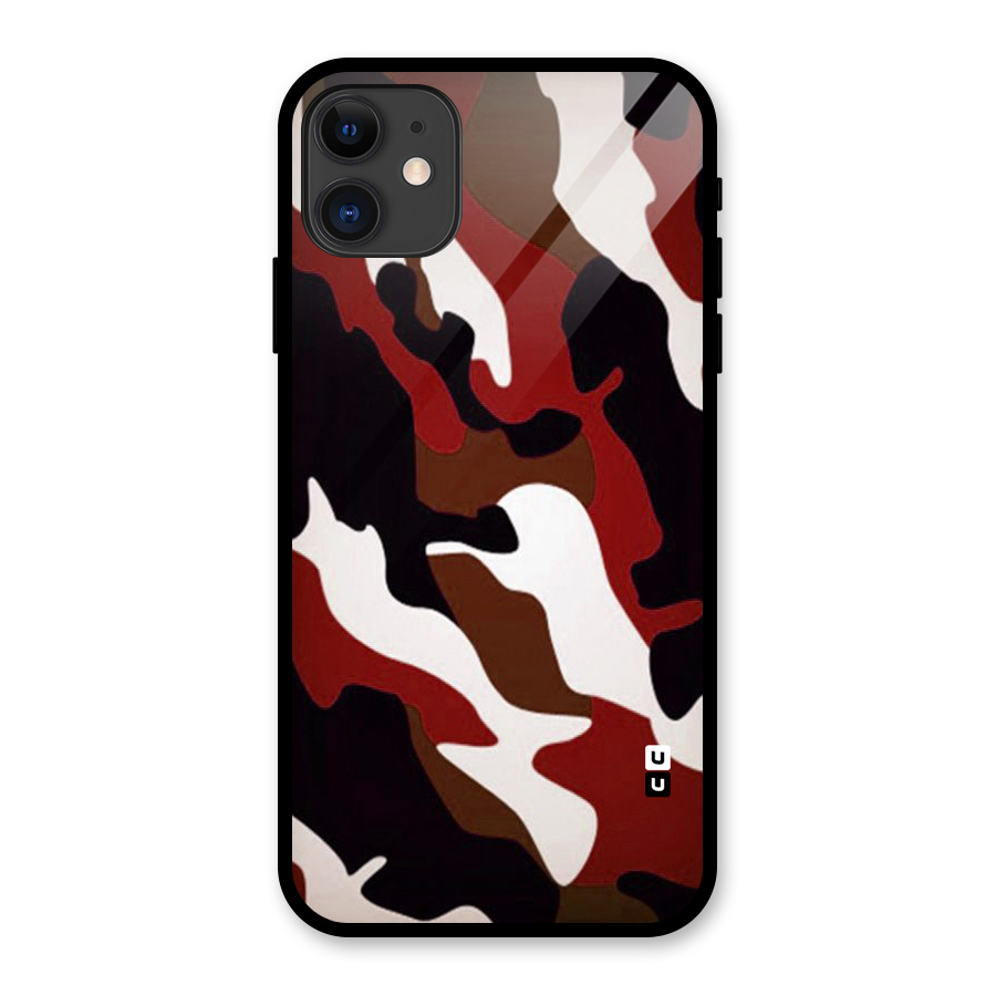 Leapord Pattern Glass Back Case for iPhone 11