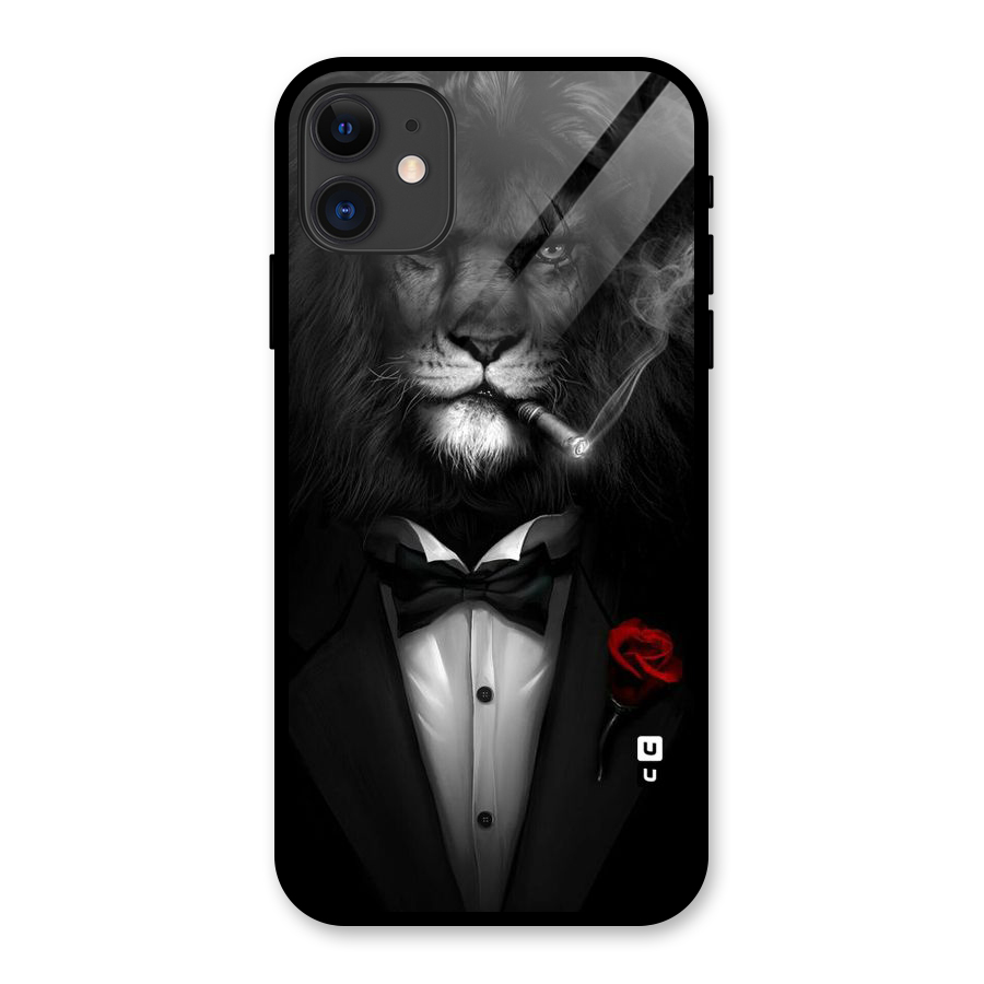 Lion Class Glass Back Case for iPhone 11