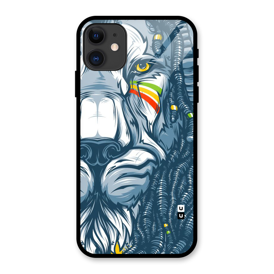 Lionic Face Glass Back Case for iPhone 11