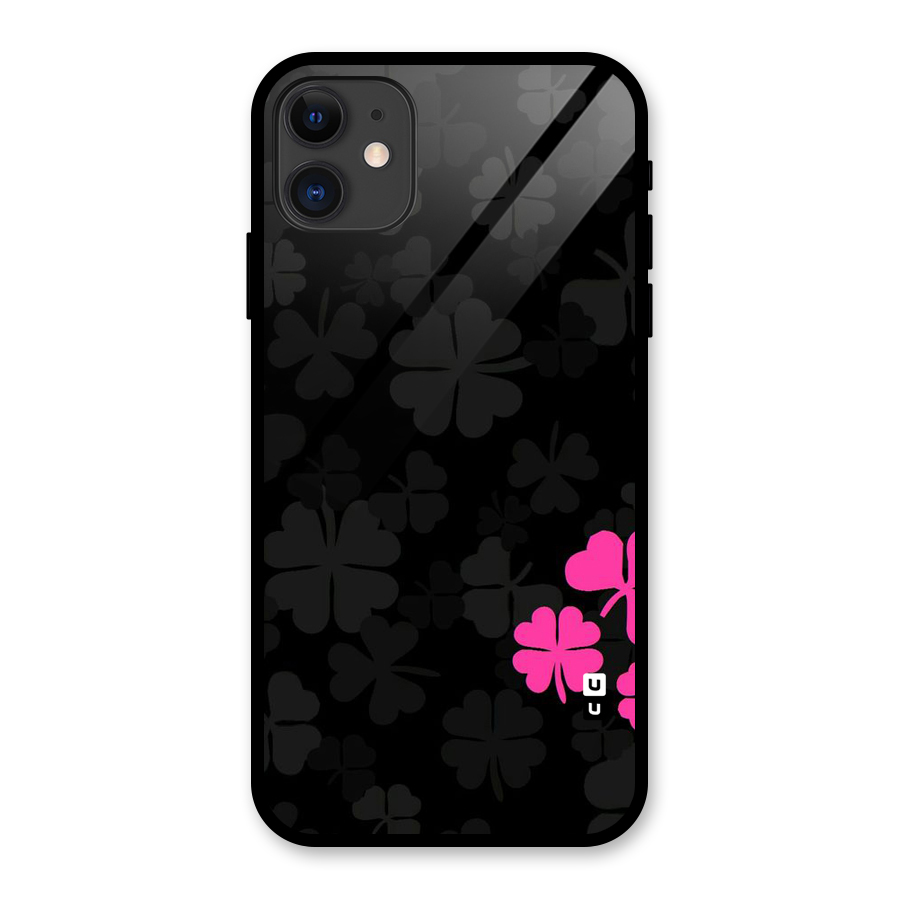 Little Pink Flower Glass Back Case for iPhone 11