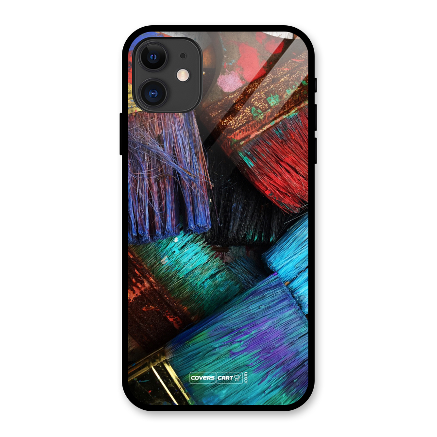 Magic Brushes Glass Back Case for iPhone 11