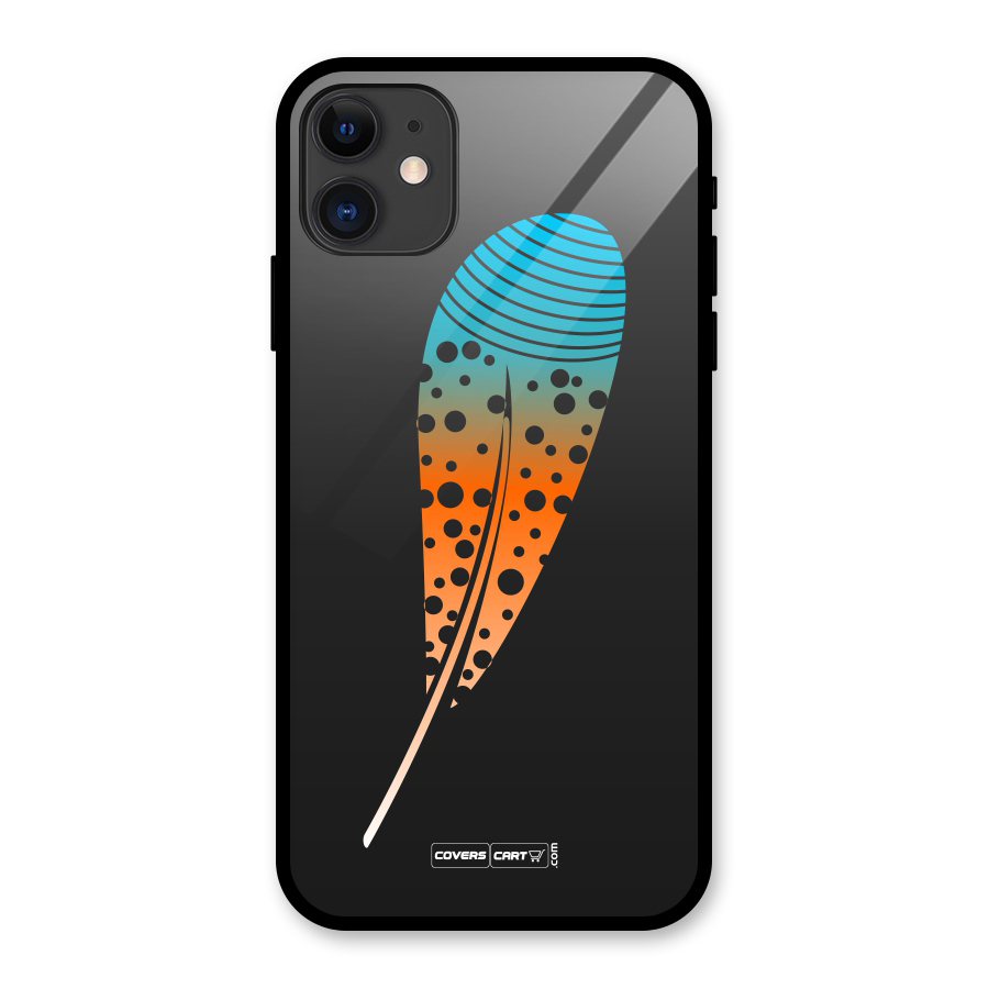 Magical Feather Glass Back Case for iPhone 11