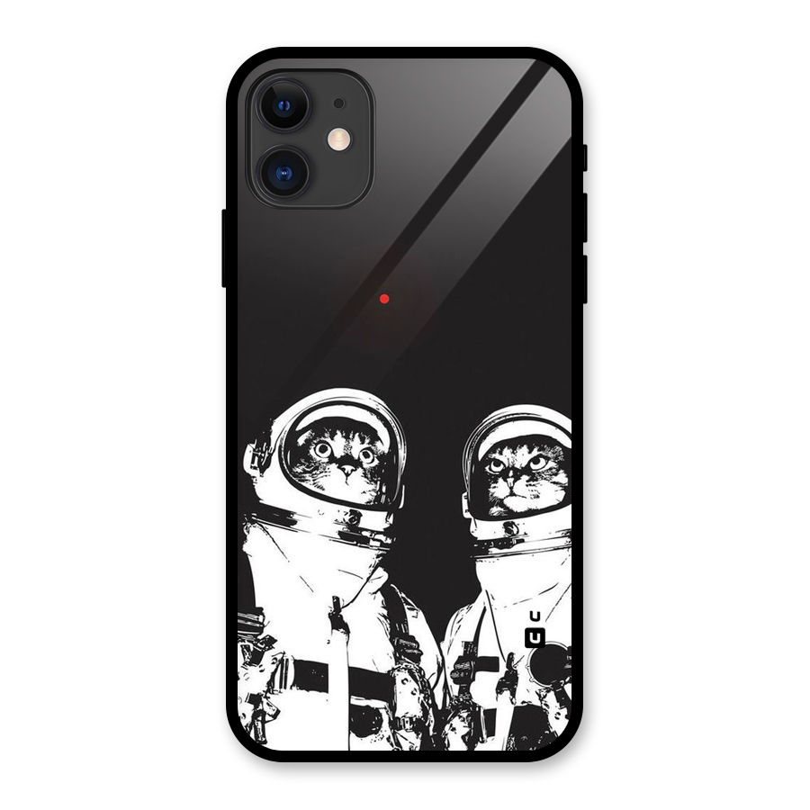 Meow Moon Glass Back Case for iPhone 11