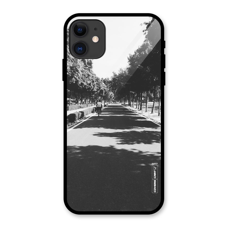 Monochrome Path Glass Back Case for iPhone 11