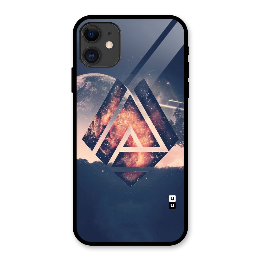 Moon Abstract Glass Back Case for iPhone 11