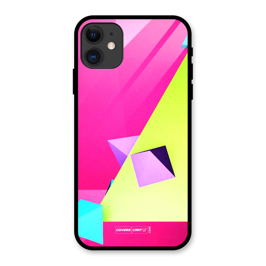 Motion Triangles Glass Back Case for iPhone 11