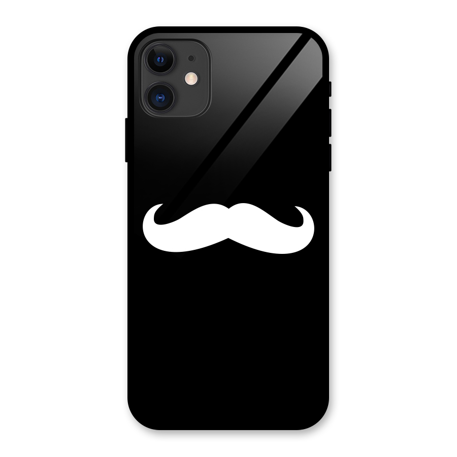 Moustache Love Glass Back Case for iPhone 11