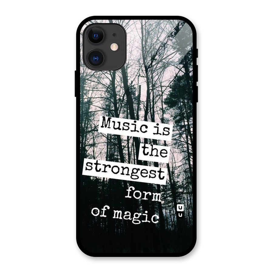 Music Magic Glass Back Case for iPhone 11