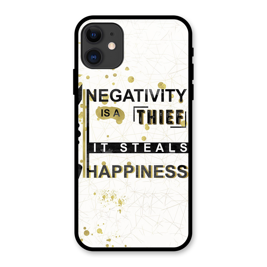 Negativity Thief Glass Back Case for iPhone 11