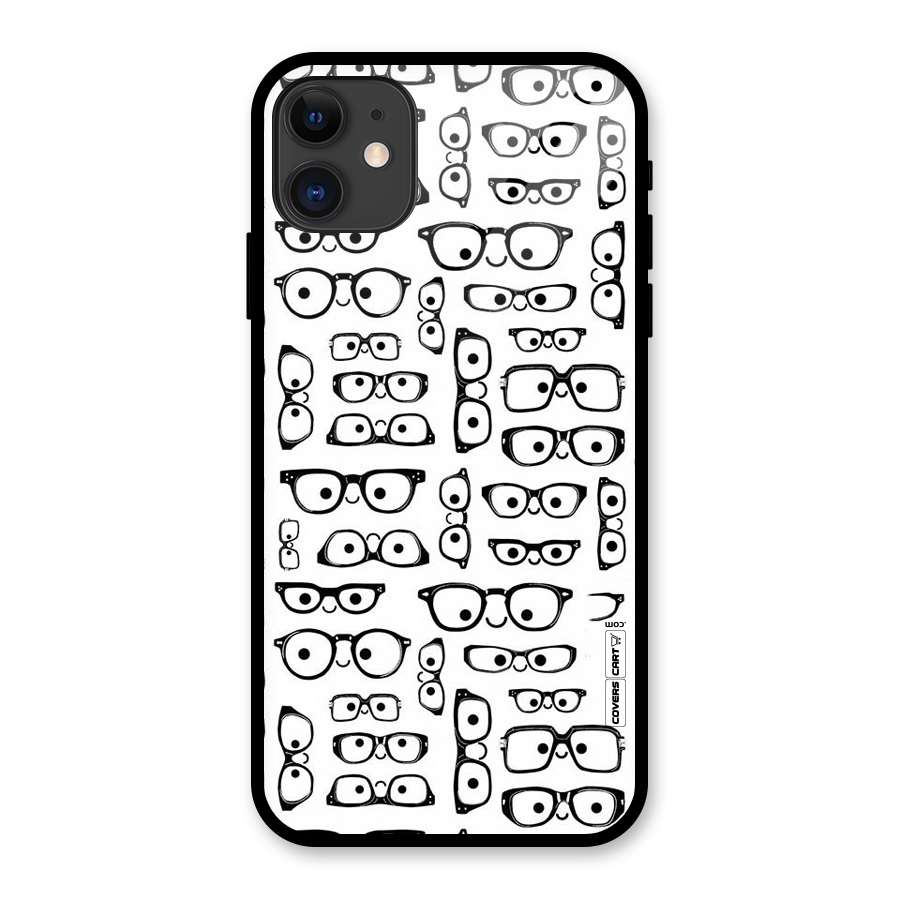 Nerdy Specs Glass Back Case for iPhone 11