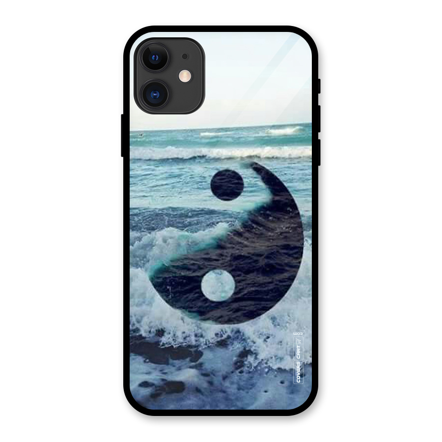 Oceanic Peace Design Glass Back Case for iPhone 11