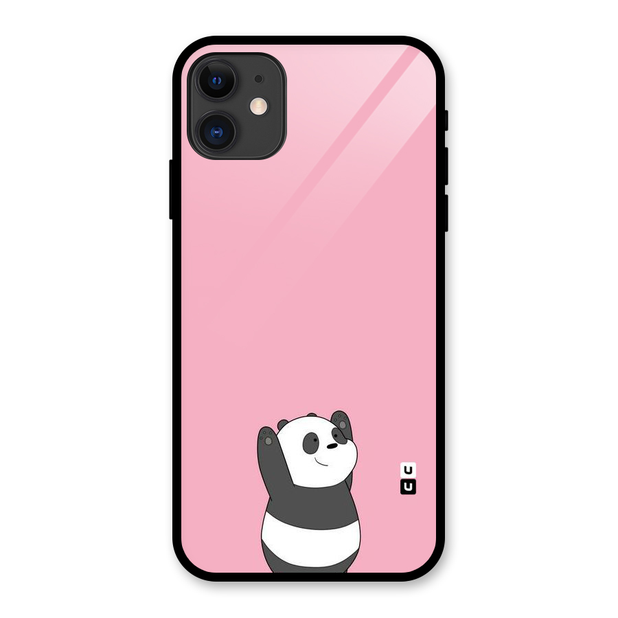Panda Handsup Glass Back Case for iPhone 11