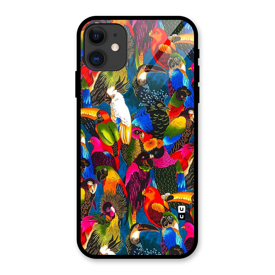 Parrot Art Glass Back Case for iPhone 11