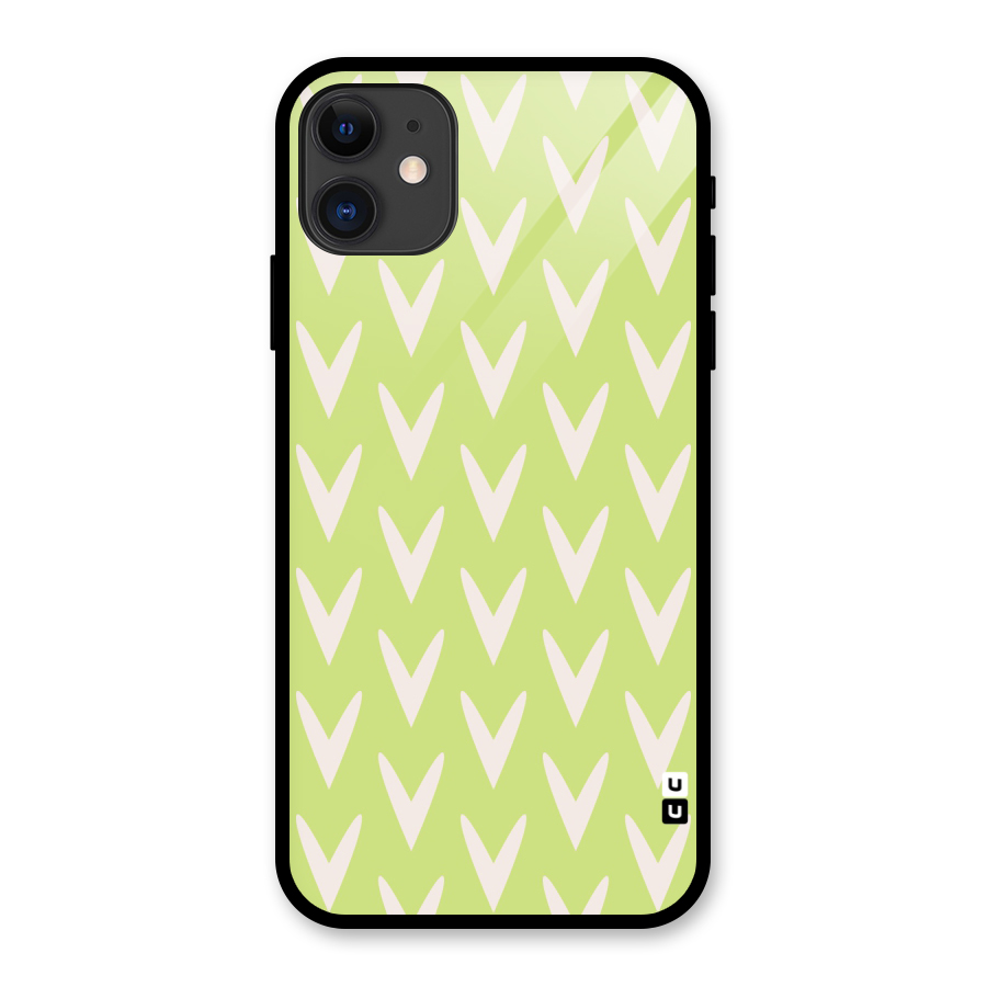 Pastel Green Grass Glass Back Case for iPhone 11