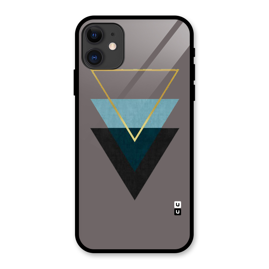 Pastel Triangle Glass Back Case for iPhone 11