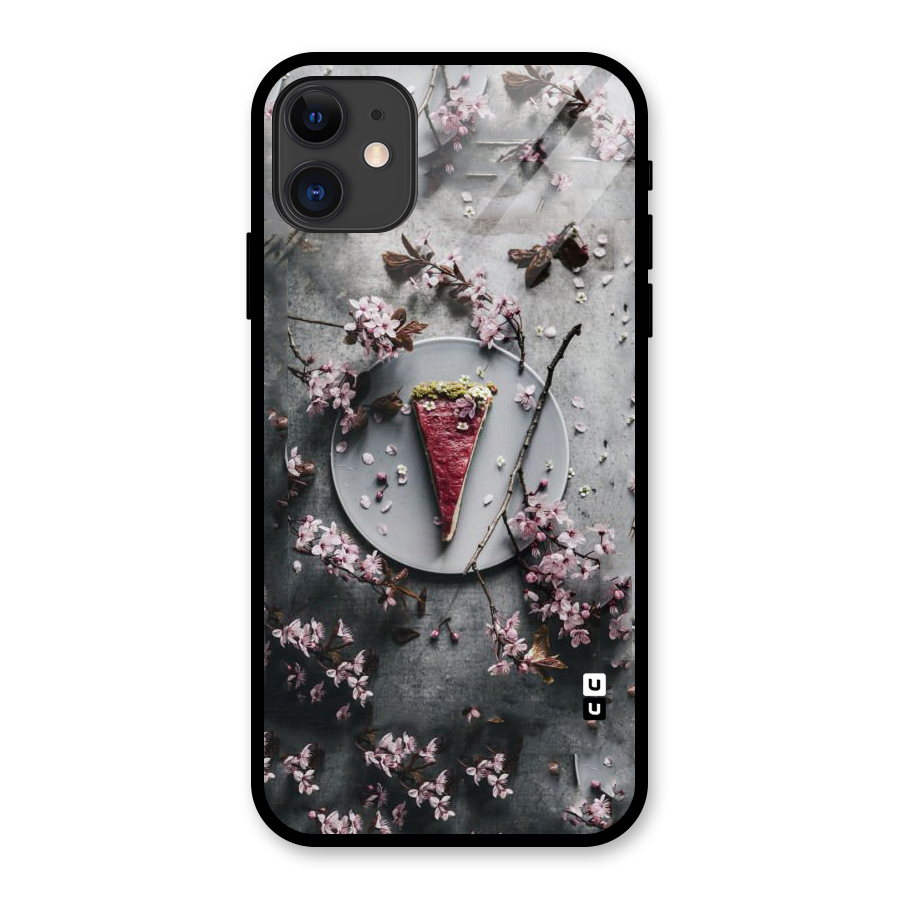 Pastry Florals Glass Back Case for iPhone 11