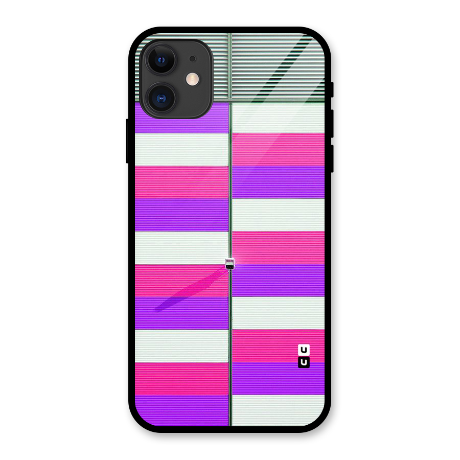 Patterns City Glass Back Case for iPhone 11