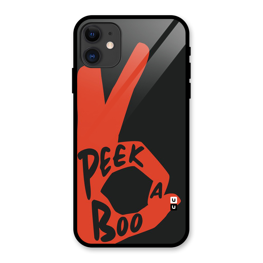 Peek-a-boo Glass Back Case for iPhone 11