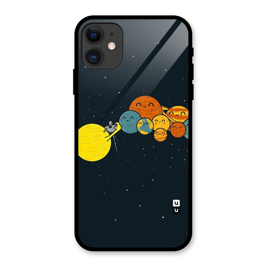 Planet Family Glass Back Case for iPhone 11