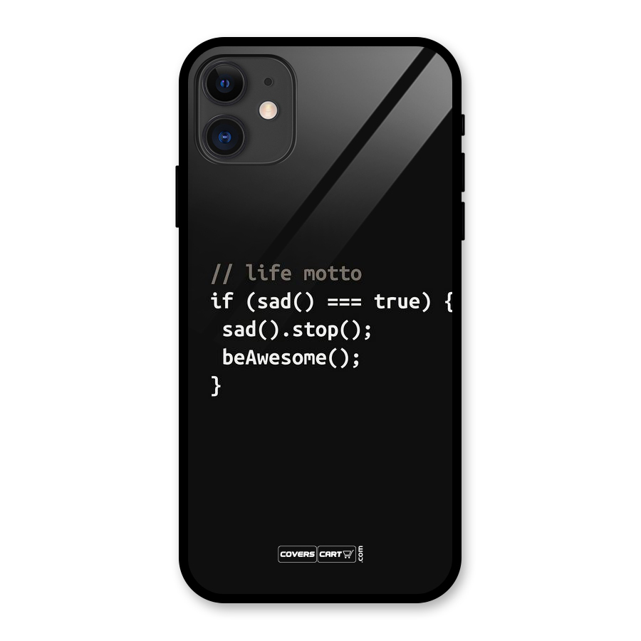 Programmers Life Glass Back Case for iPhone 11
