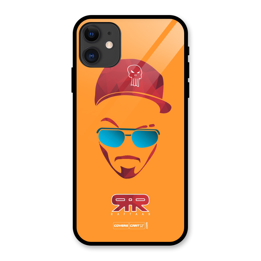 Raftaar Orange Glass Back Case for iPhone 11