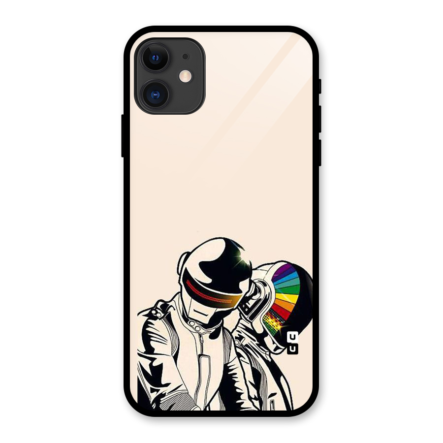 Rainbow Radio Glass Back Case for iPhone 11