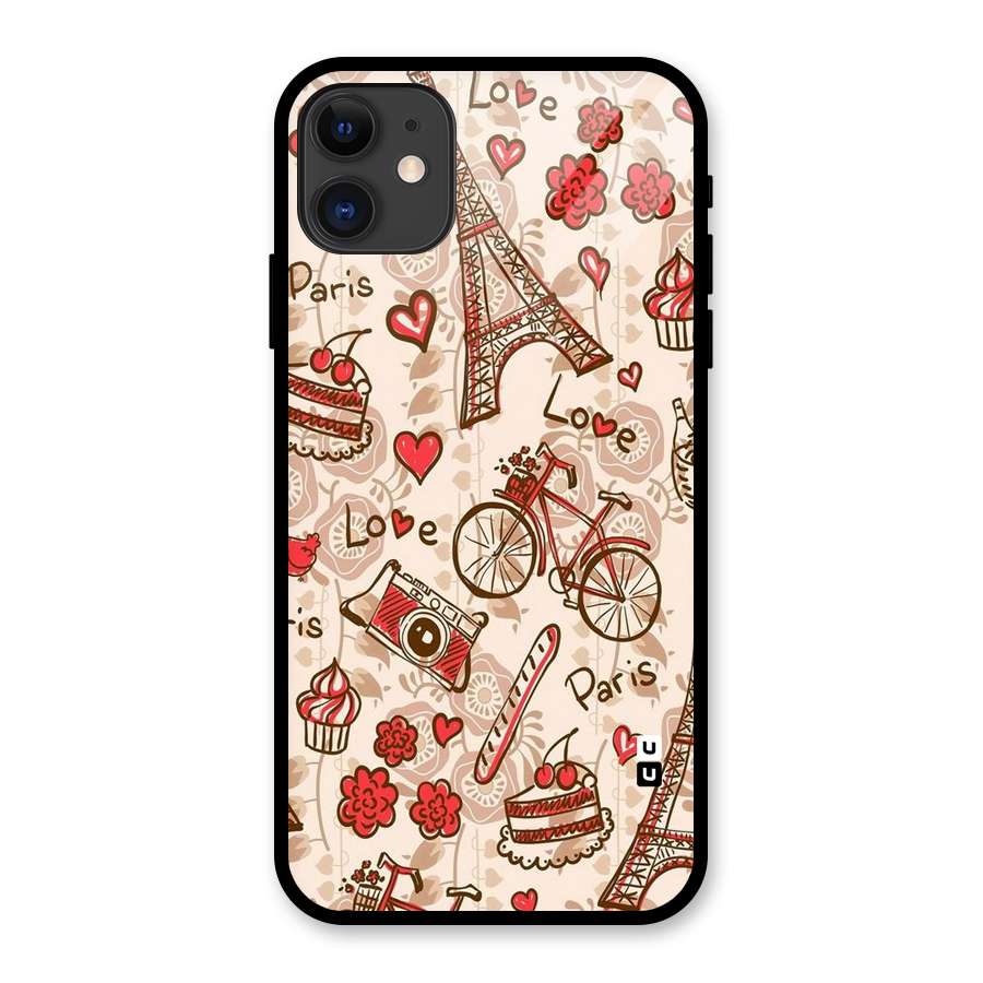 Red Peach City Glass Back Case for iPhone 11