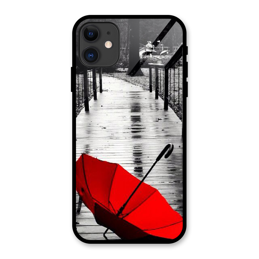 Red Umbrella Glass Back Case for iPhone 11