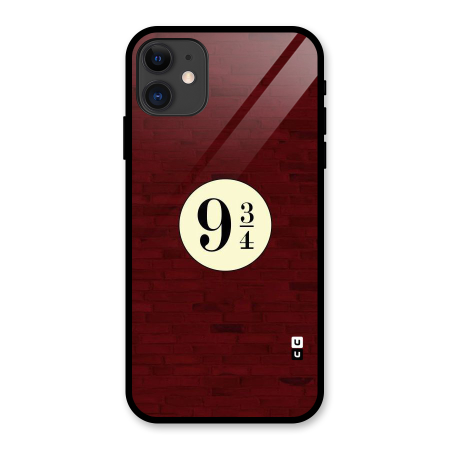 Red Wall Express Glass Back Case for iPhone 11