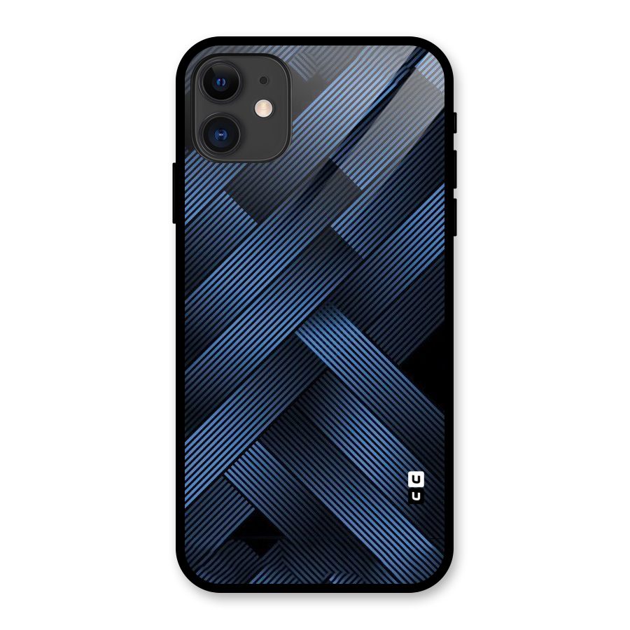 Ribbon Stripes Glass Back Case for iPhone 11