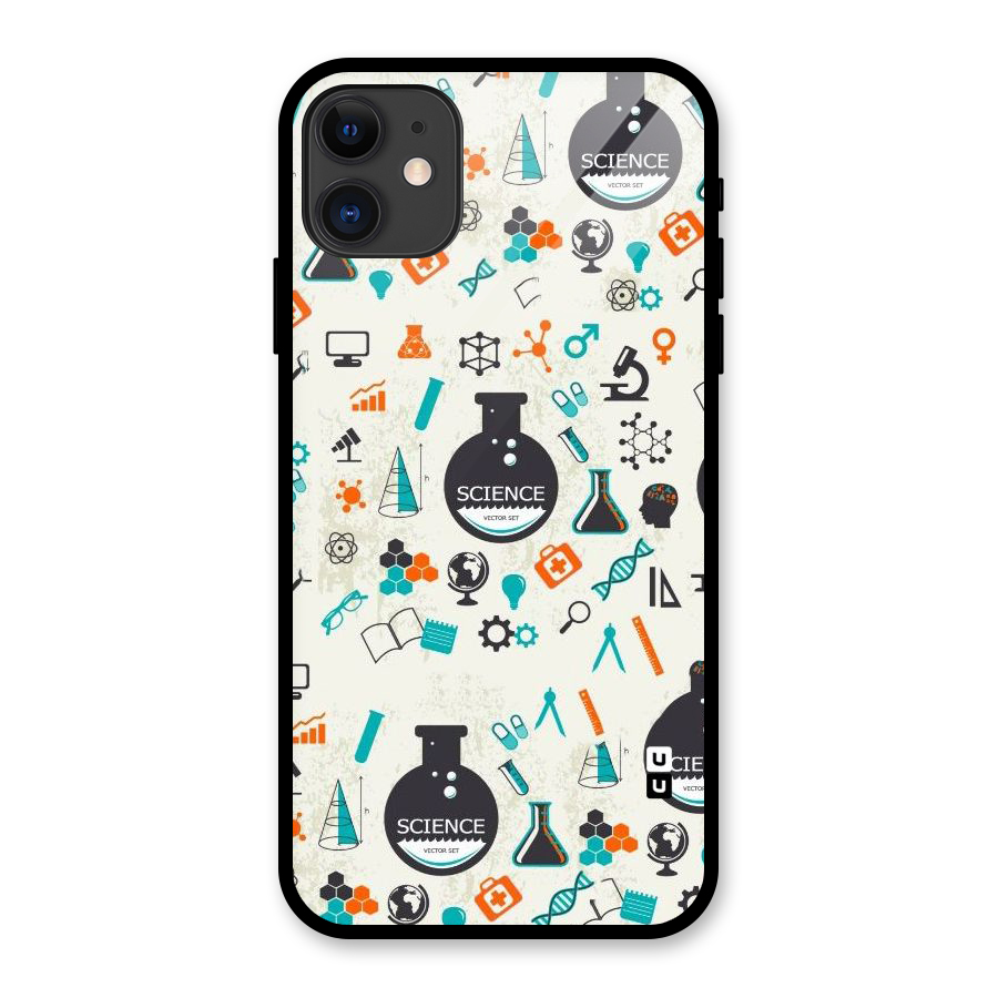 Science Side Glass Back Case for iPhone 11