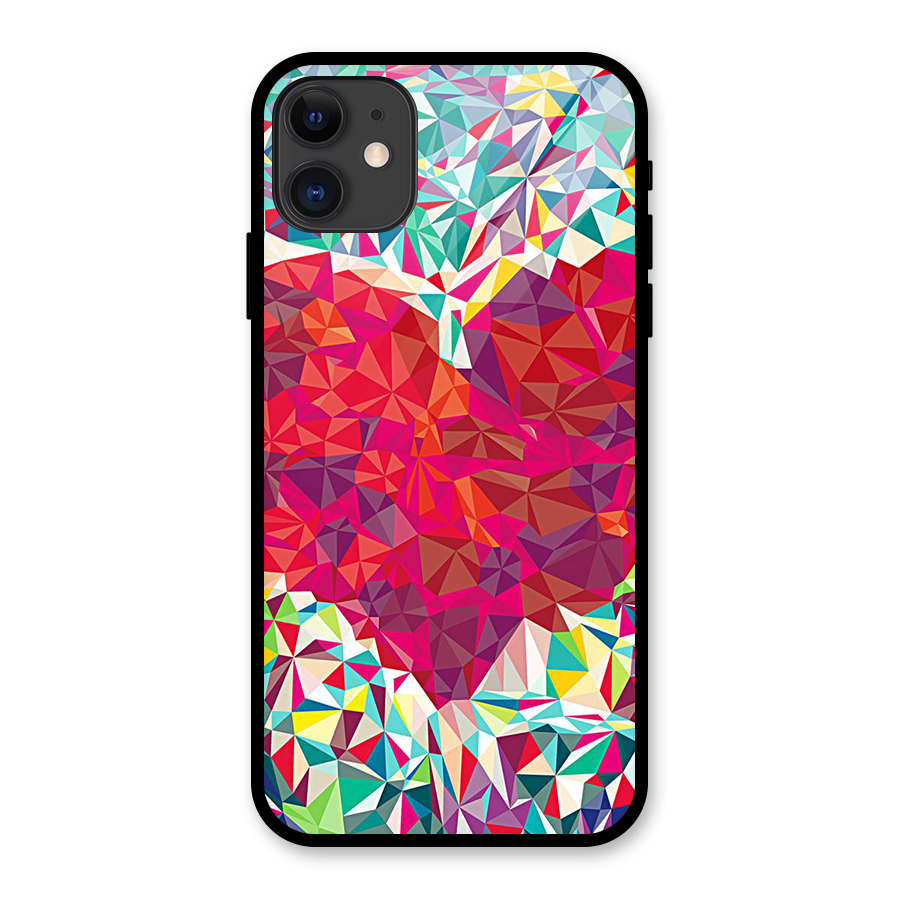 Scrumbled Heart Glass Back Case for iPhone 11