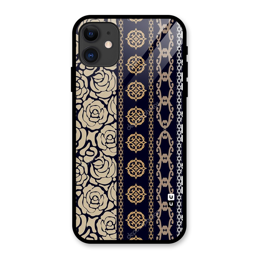 Seamless Pattern Glass Back Case for iPhone 11