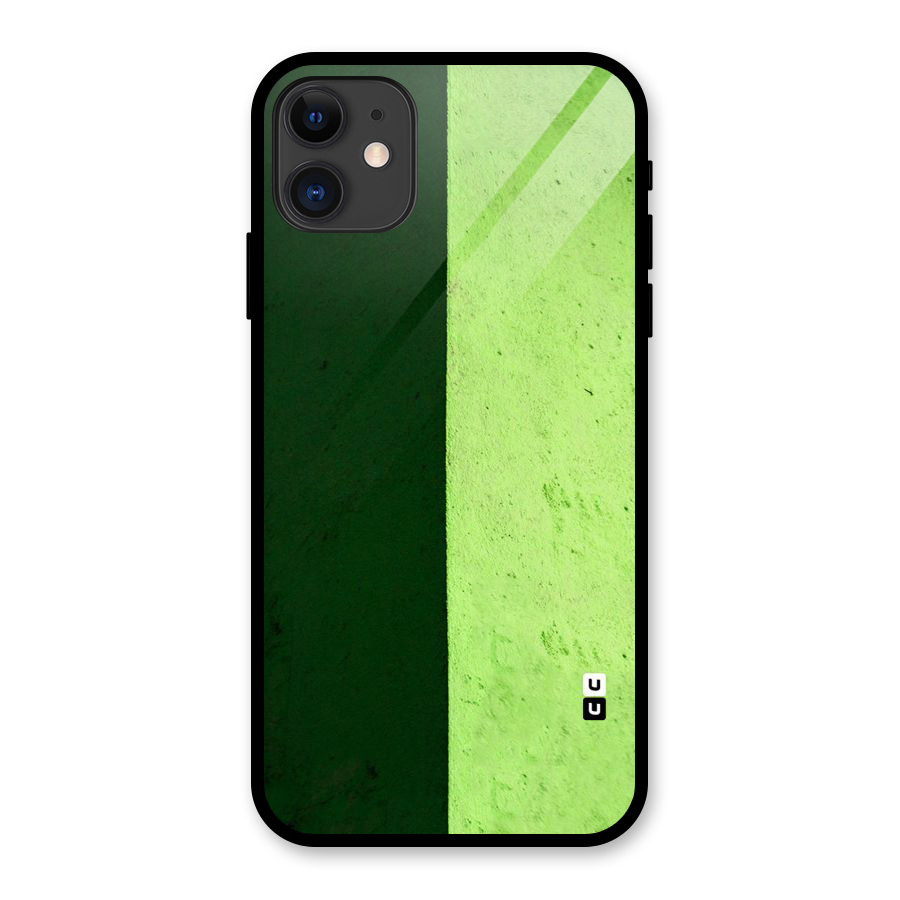Shades Half Glass Back Case for iPhone 11