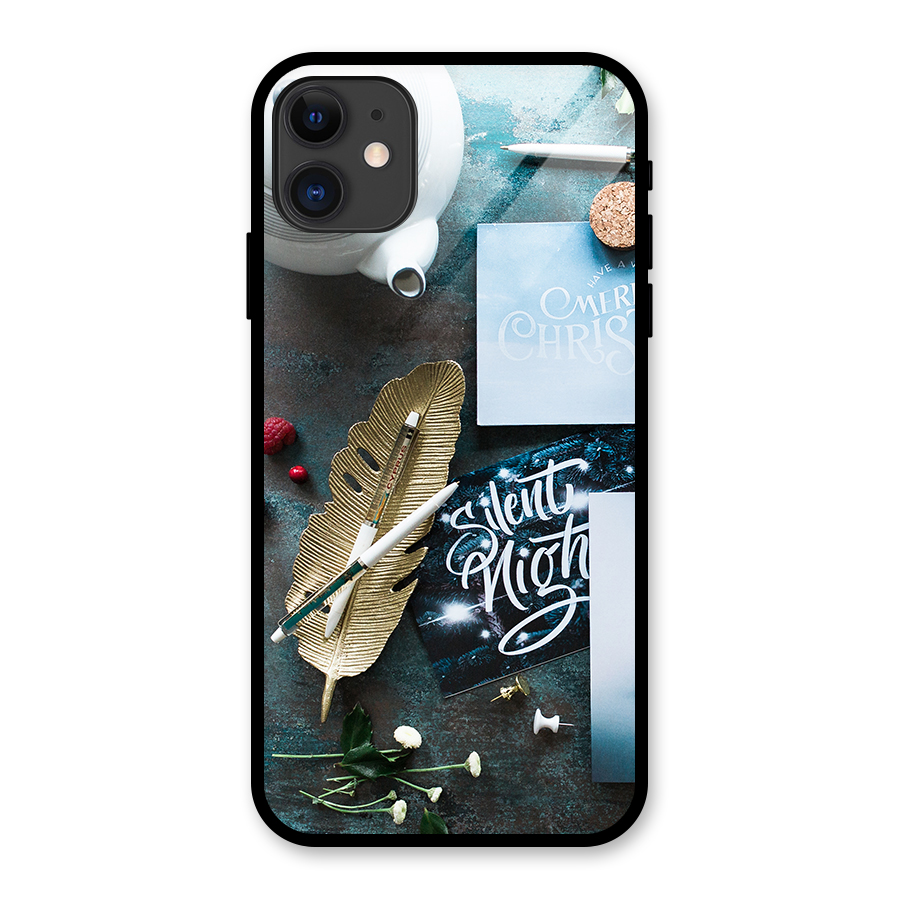 Silent Night Celebrations Glass Back Case for iPhone 11